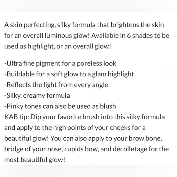 KAB Cosmetics Pressed Glow Powder `Bronzed Babe’ New - Picture 7 of 7